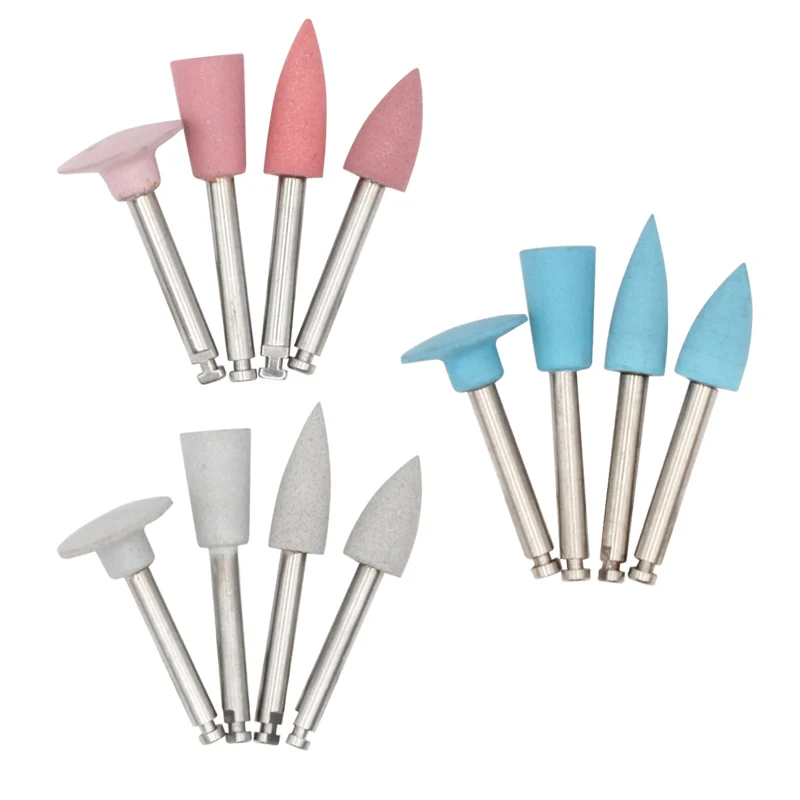 

4pcs Dental Silicone Grinding Heads Polisher for Low Speed Handpiece Polishing Dentistry Instrument Dental Clinic Material