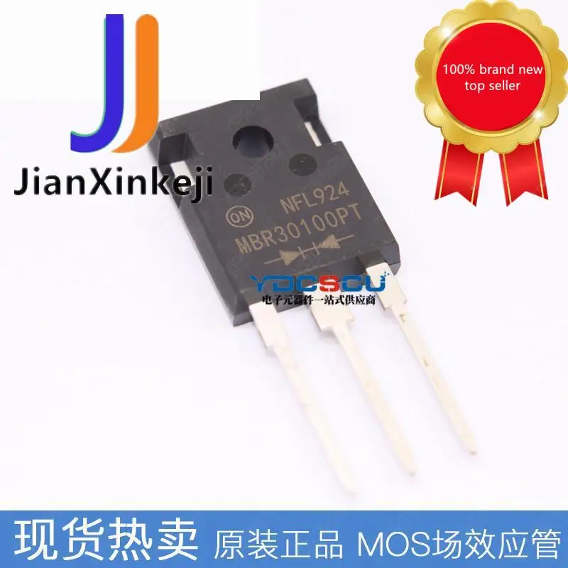 

10pcs100% orginal new Straight plug MBR30100PT MBR30100 TO247 Schottky diode 30A 100V in stock