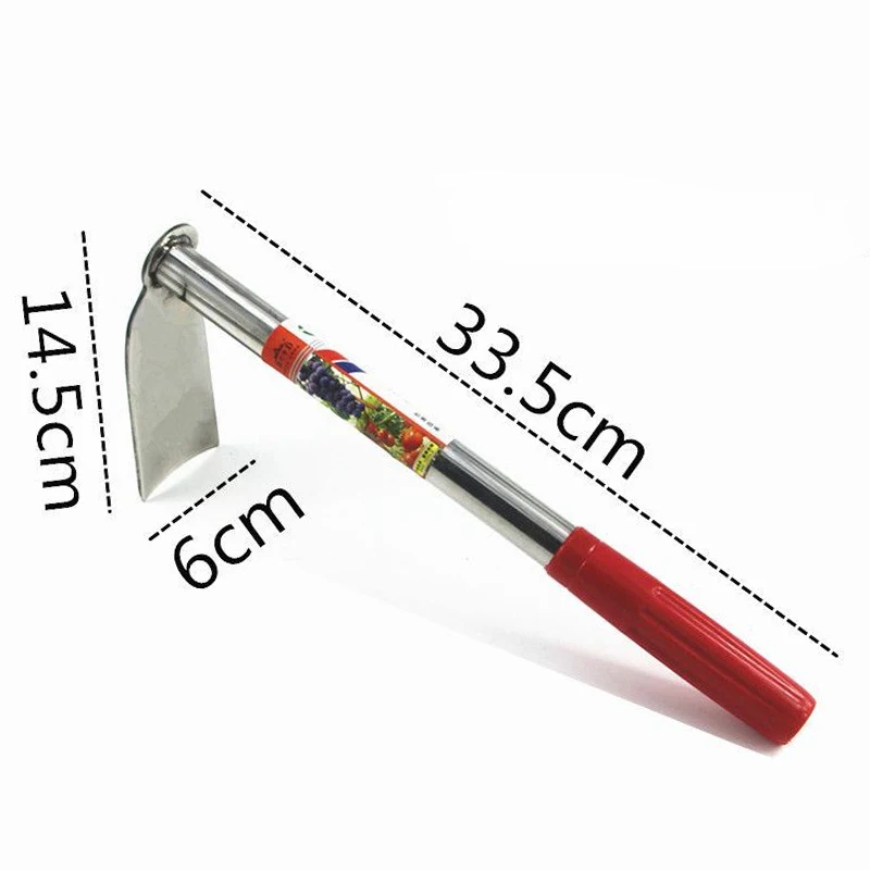 1PC Stainless Steel Hoe Household Weeding Rake For Planting Vegetables Flowers Loosen Soil Farm Agricultural Gardening Tools