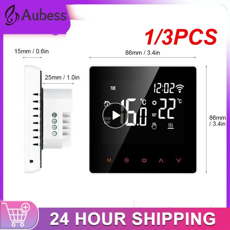 

1/3PCS Tuya Smart Wifi Thermostat Electric Floor Heating Water/Gas Boiler Thermostat LCD Touch Temperature Control Home