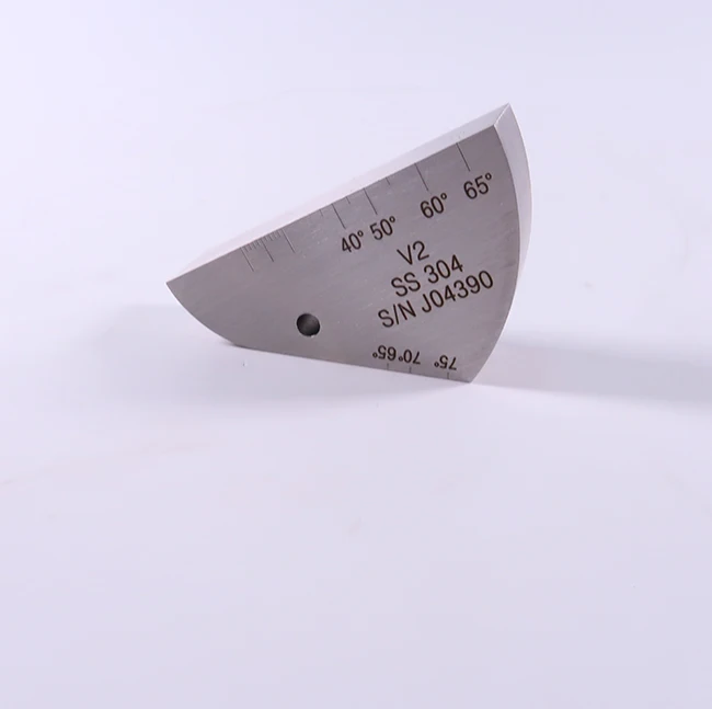 V2 Ultrasonic test block No2 calibration block 304 STAINLESS UT thickness 20mm, hole diameter is 5mm