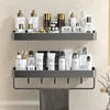 Storage rack Kitchen bathroom towel punch free bathroom wall mounted storage rack 2