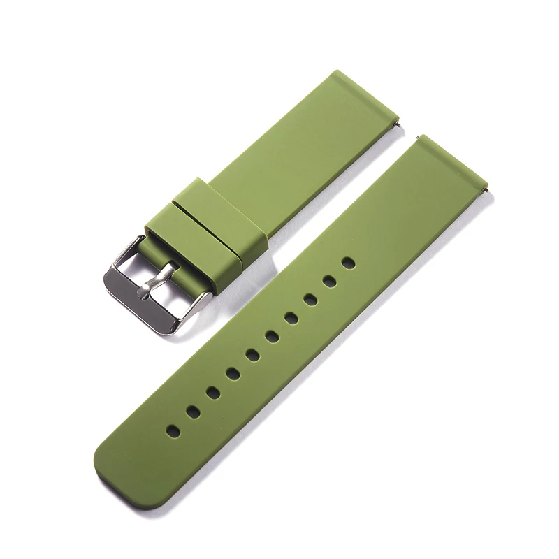 Waterproof Silicone Quick Release Watch Band - Soft Rubber Strap Bracelet