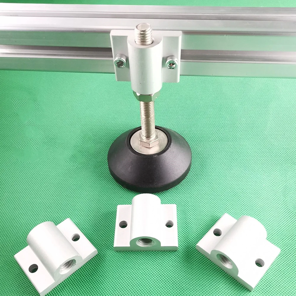 Caster Wheel Connector Plated Fixed Extruded Corner Code Panel Spacer with screws and nuts for 3030 4040 Aluminum Profile aluminum profile connector