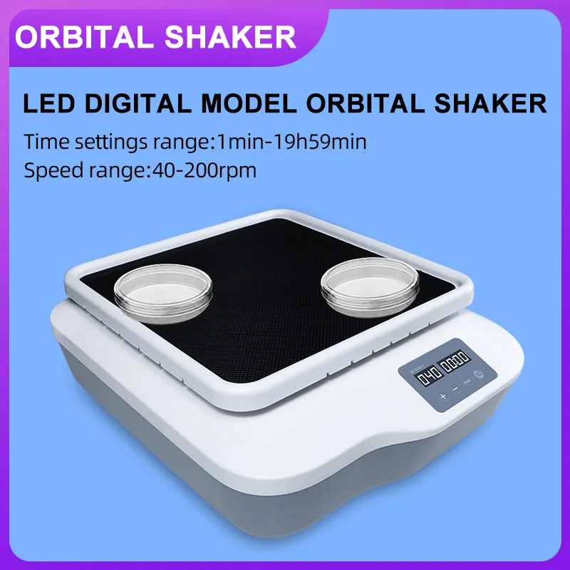 Vortex Mixer DXY 2KG Laboratory Orbital Shaker LED Digital Display Horizontal Swing Speed Oscillator 40-200rpm SK-O180-S