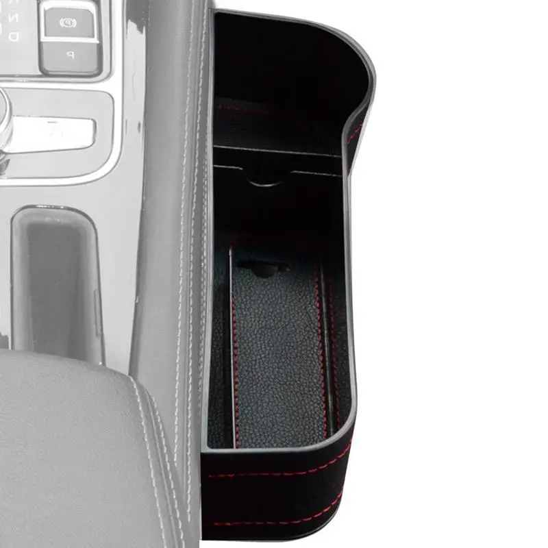 

Car Seat Storage Box Space-Saving Car Seam Storage Universal Car Organizers Adjustable Car Accessories For Purse Keys Glasses