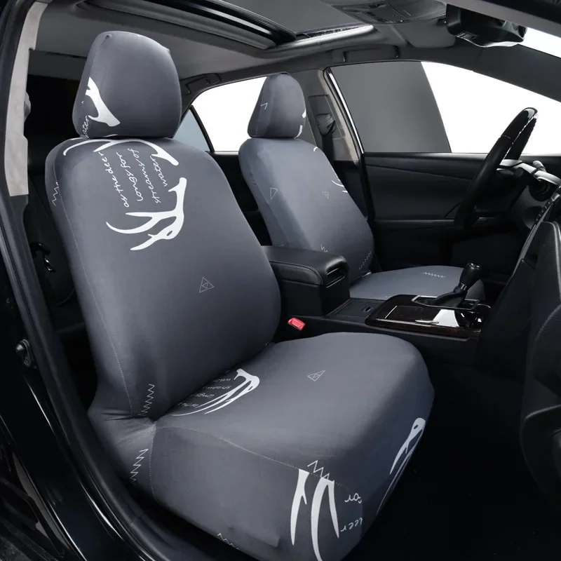Coprisedile auto elastico monopezzo, coprisedile universale quattro stagioni per conducente e passeggero.