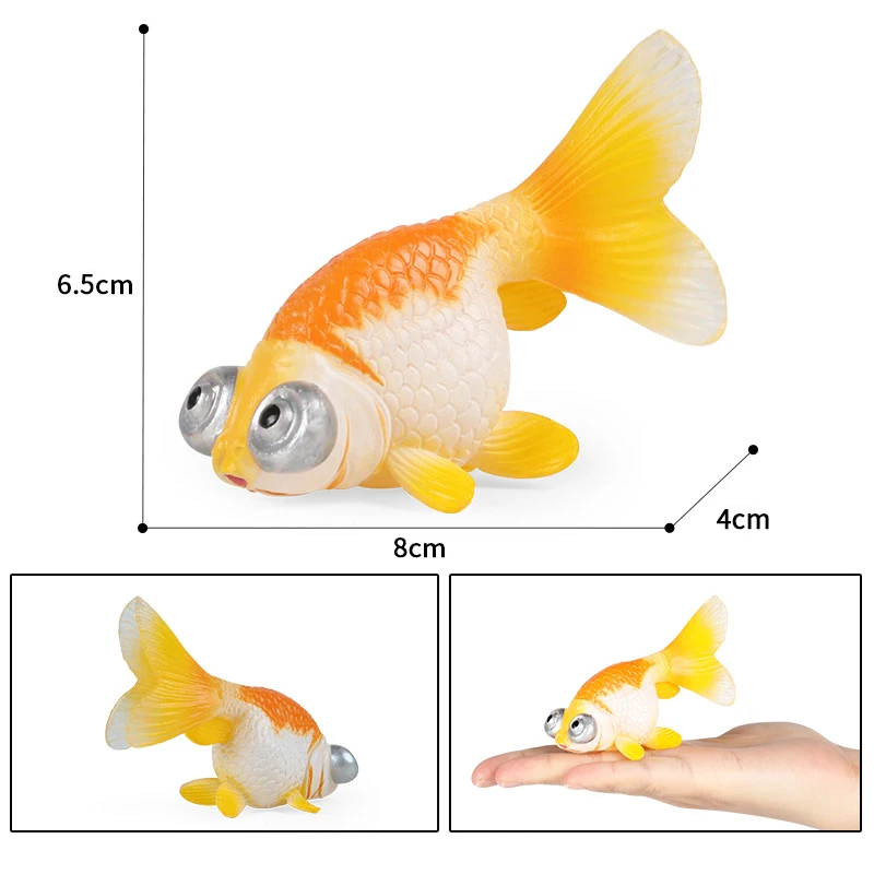 Figurines de poisson rouge koi, modèles de Simulation de la vie