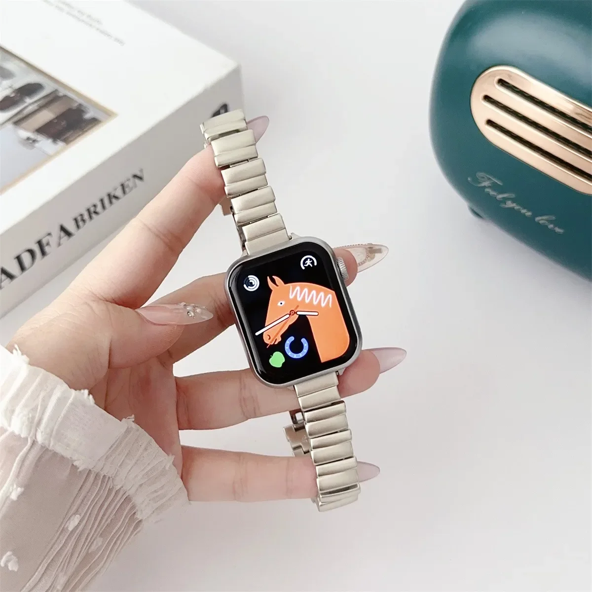Cinturino in metallo per apple watch series e modelli ultra_voghion.com