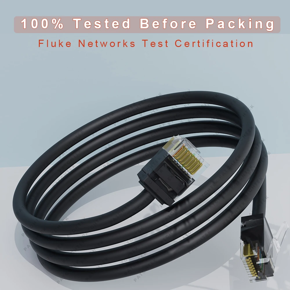 COMNEN Cat6/Cat6a 8 Pack Slim Cat6a Router Ethernet Patch Cable 10G Support Cat 6A Patch Cable for Router network cable