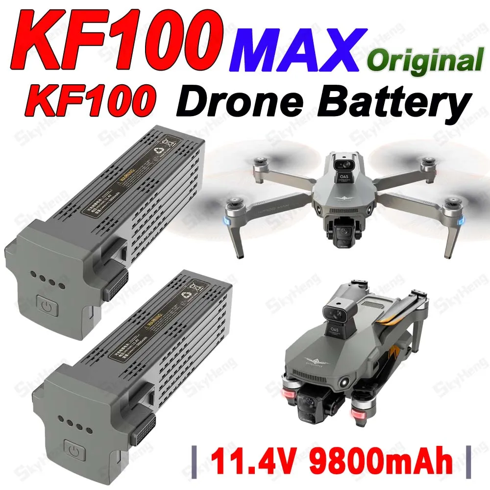 KF100 Max Drone Batteries Lot 1-4 - Orange/Argent/Brun/Or