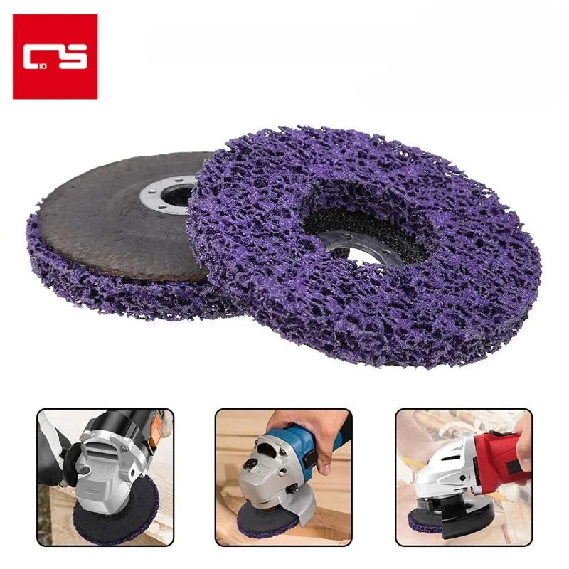 5-Pack 115mm Paint Stripping Discs For Angle Grinder – Rust & Paint Remover, Purple Abrasive Wheels, 40 Grit