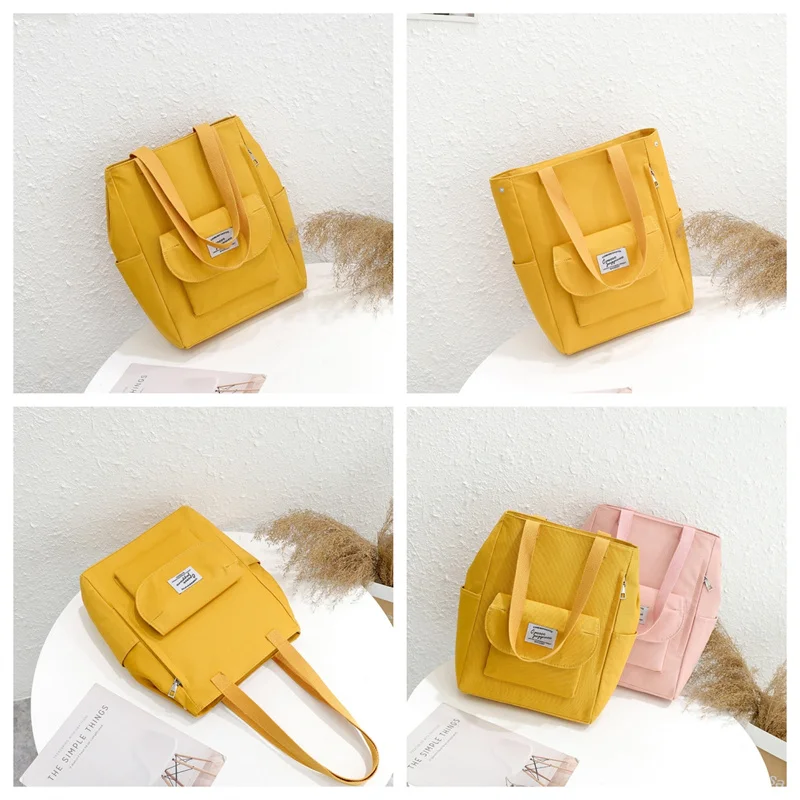 Luxury Women Nylon Shoulder Bags Waterproof Casual Top-handle Lady Handbag Travel Tote Women's Shoulder Bag