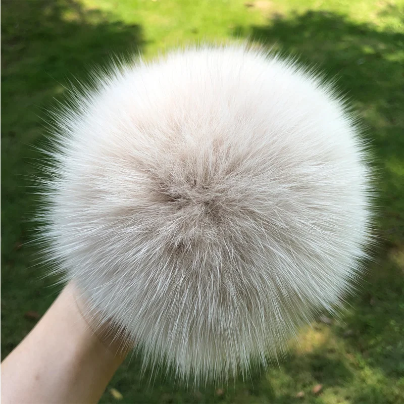 2024 New Real natural fox fur pompom 5A quality raccoon fur pompom for hat beanies For Caps Bags Scarf 6
