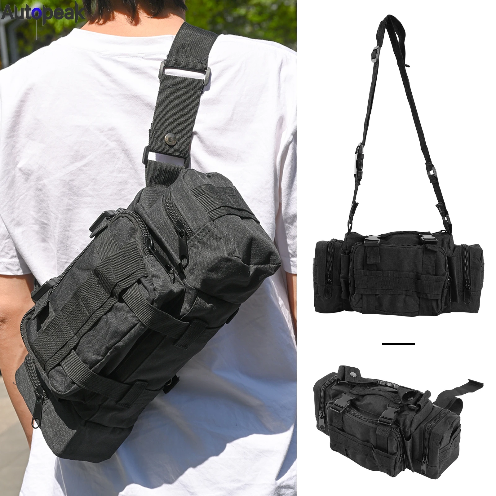 

High Quality Outdoor Military Tactical Backpack Waist Pack Shoulder Sling Bag Climbing Camping Hiking Pouch Storage Bag