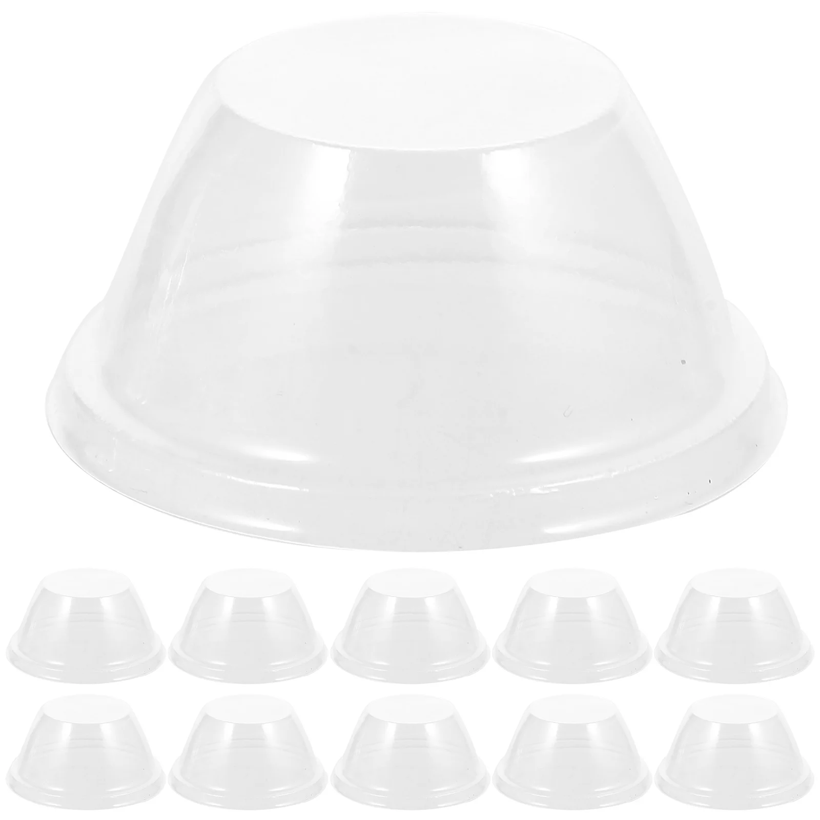 

100 Pcs Seedling Cover Germination Protective Planter Protector Dome Covers Greenhouse Transparent Flowerpot Nursery Pots Mini