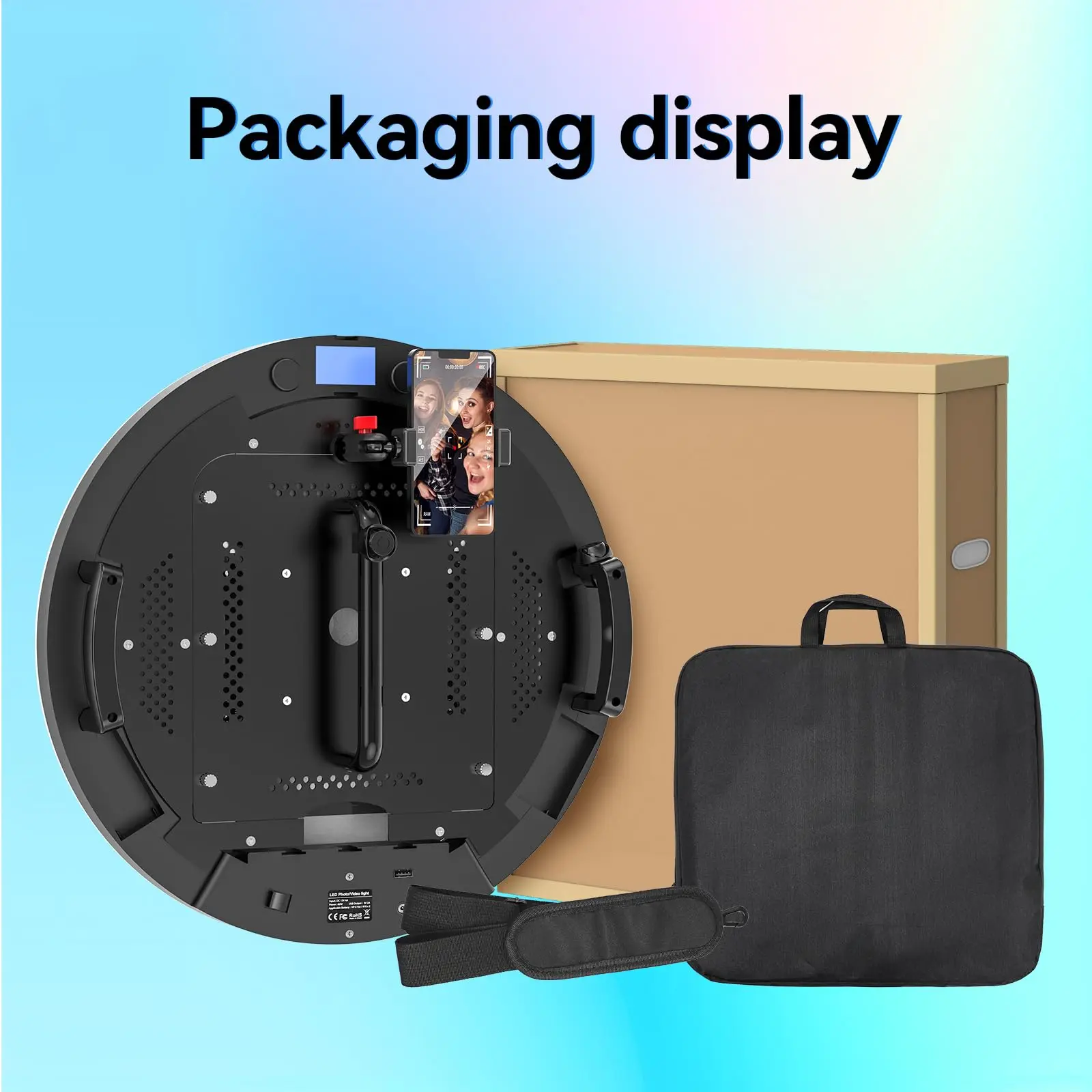 Roaming Photo Booth Compatible with Ipad 10.9in 10.2in, Portable Photo Booth Ring Light for Ipad Photobooth Machine with Softwar 3