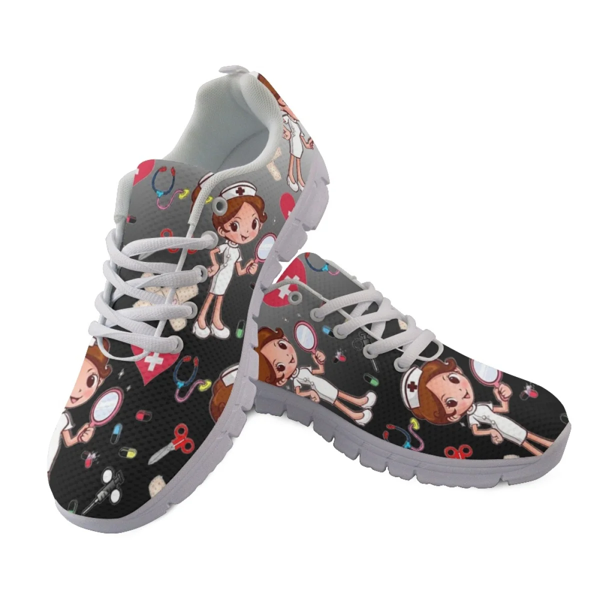 

Belidome Gradient Nursing Medical Shoes Womens Tennis Running Walking Sneakers Work Casual Gym Lightweight Non-Slip Gym Trainers