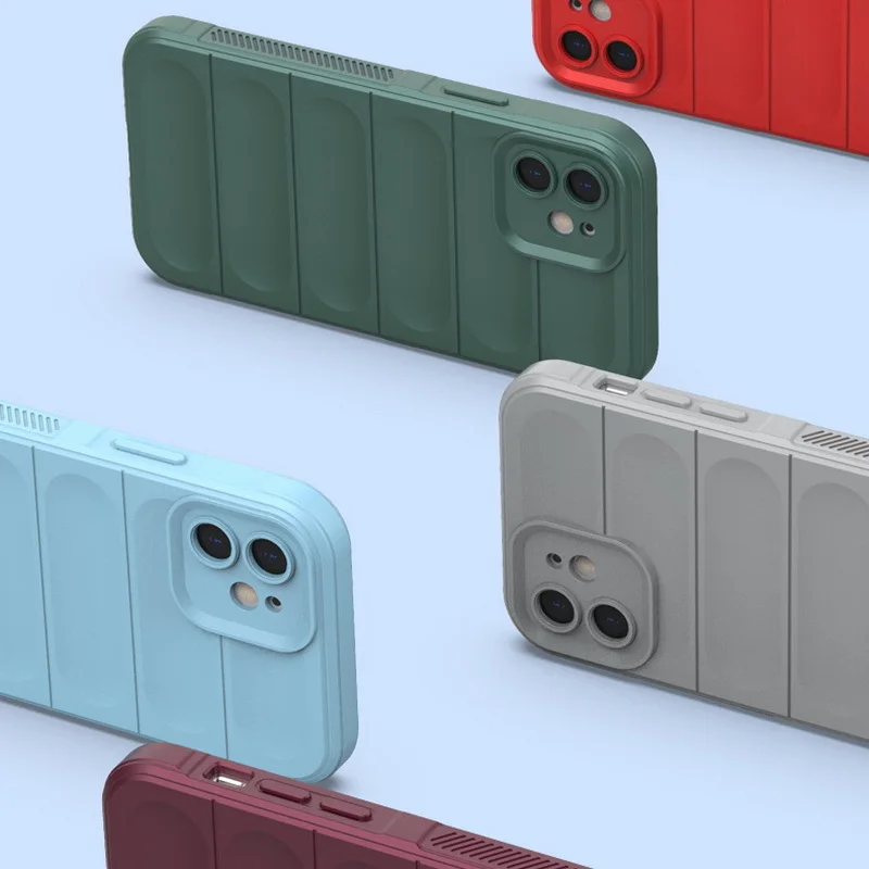 Silikon Darbeye Dayanıklı Darbe Adım Telefon Kılıfı Apple iPhone 15 14 13 12 11 Pro Max Plus Mat Kamera Koruma Yumuşak Tam_voghion.com