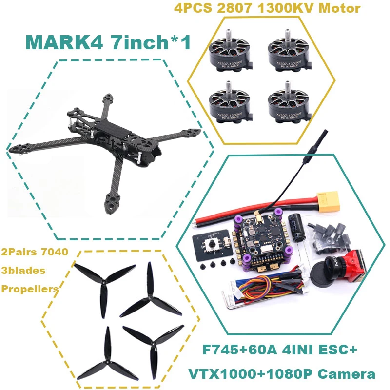 Contrôleur de Vol F745 45A/60A pour Drone FPV - Lot A à H