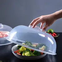 Couvercle anti-éclaboussures pour micro-ondes 22/29CM, avec évent de vapeur, garde la fraîcheur, cuisine, disque d'étanchéité empilable, plaque de couverture, couvercle de bol en plastique 3