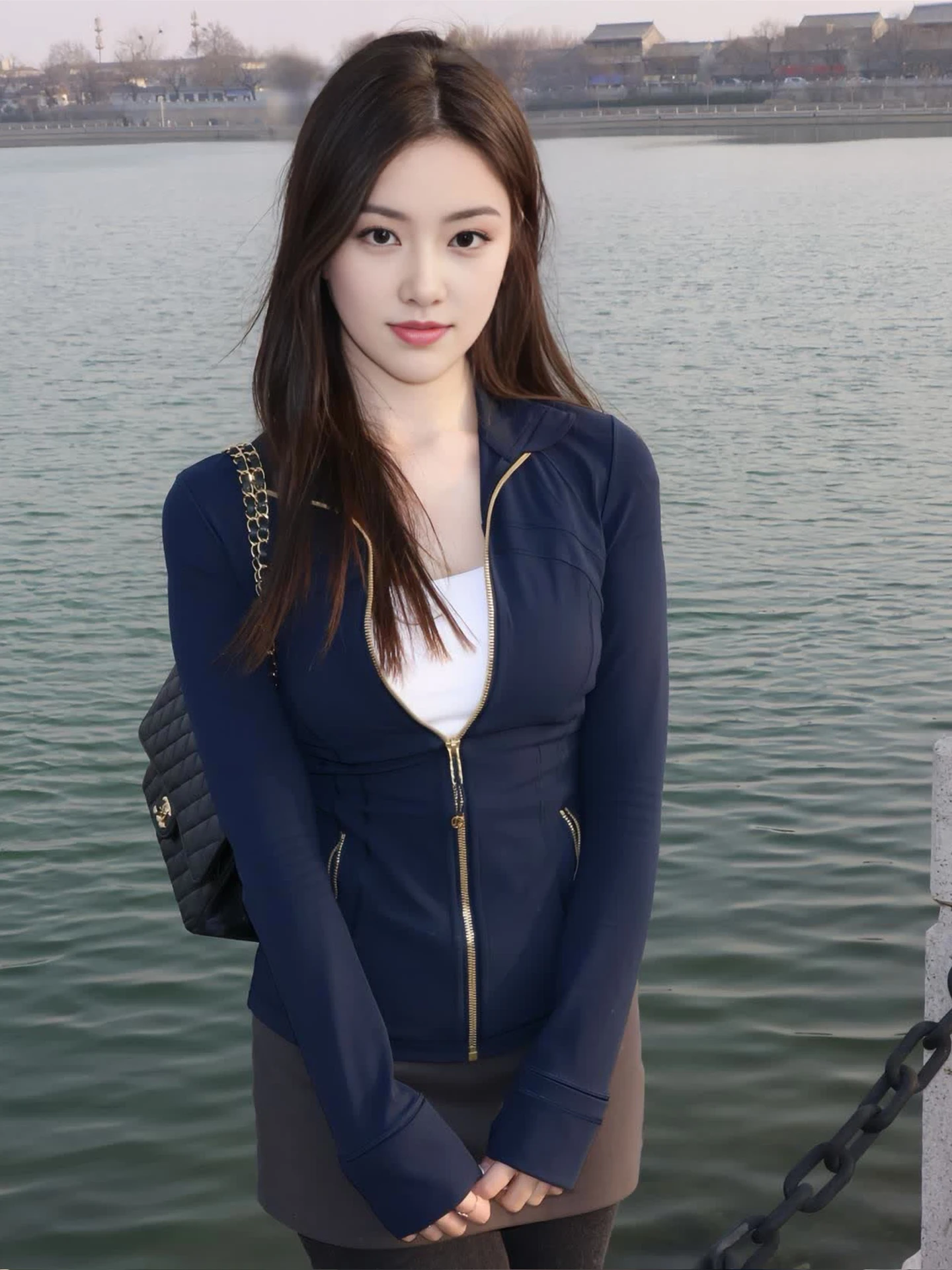 블루 골드 지퍼 야외 스포츠 피트니스 필라테스 요가 의류 탑 여성 여름 경량 통기성 자외선 차단 셔츠