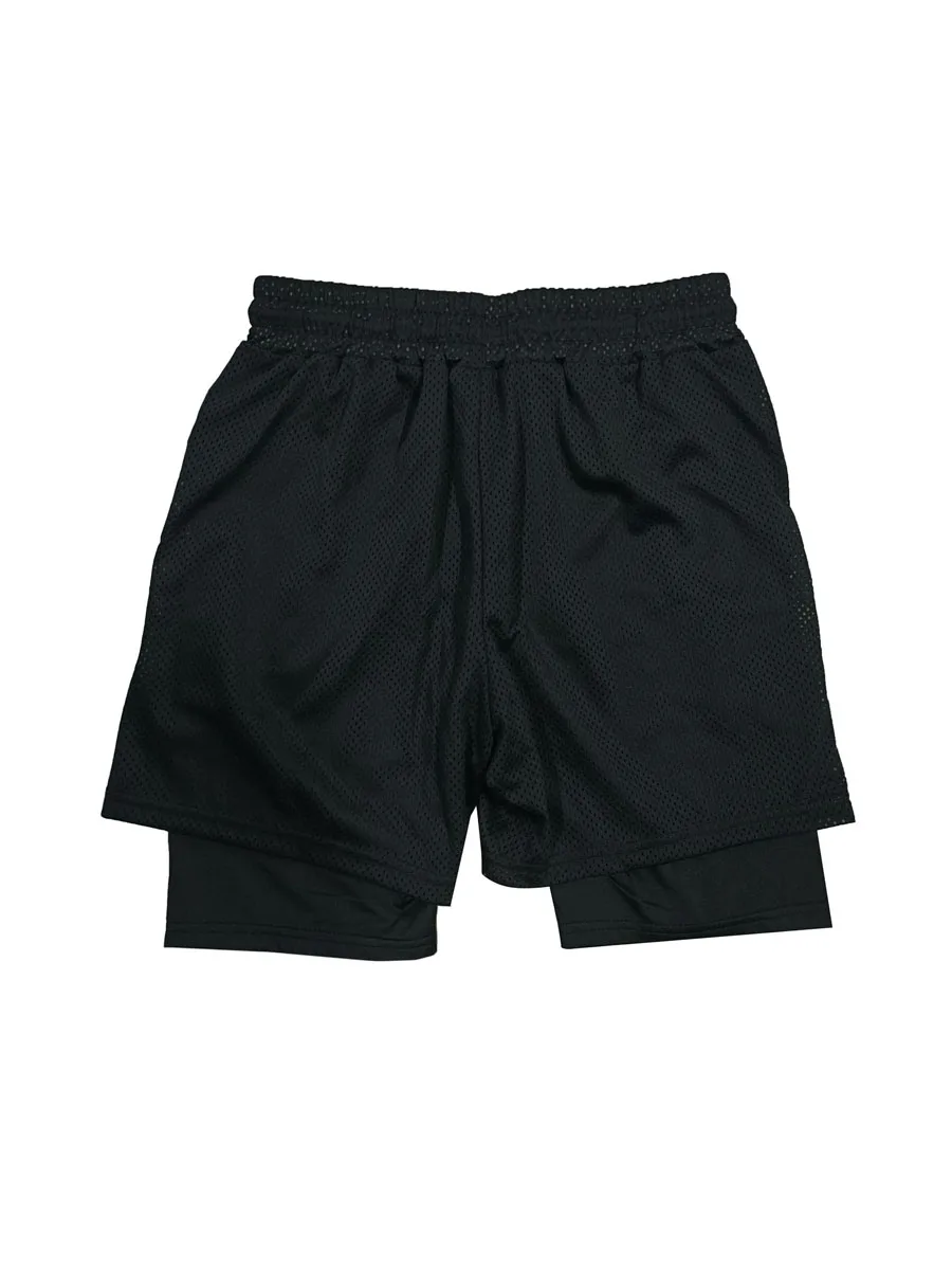 Мужские быстросохнущие спортивные шорты, дышащие тренировочные шорты 2 в 1, тренировочные шорты с компрессионной подкладкой (art.: 3920c3032b2bb) - 3920c3032b2bb