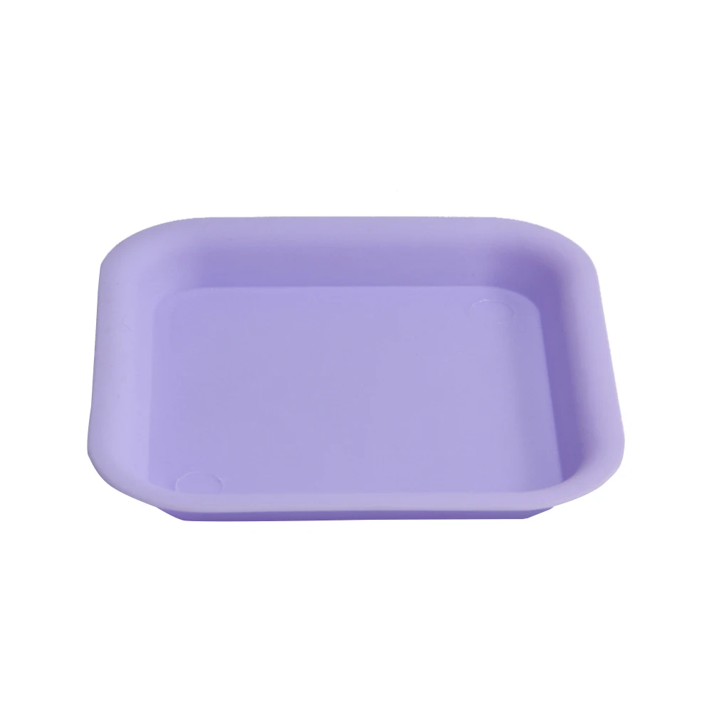 7pcs 6 Colors Thicken Flower Pots Planters Pot Trays Plastic Pots Creative Small Square for Succulent plants