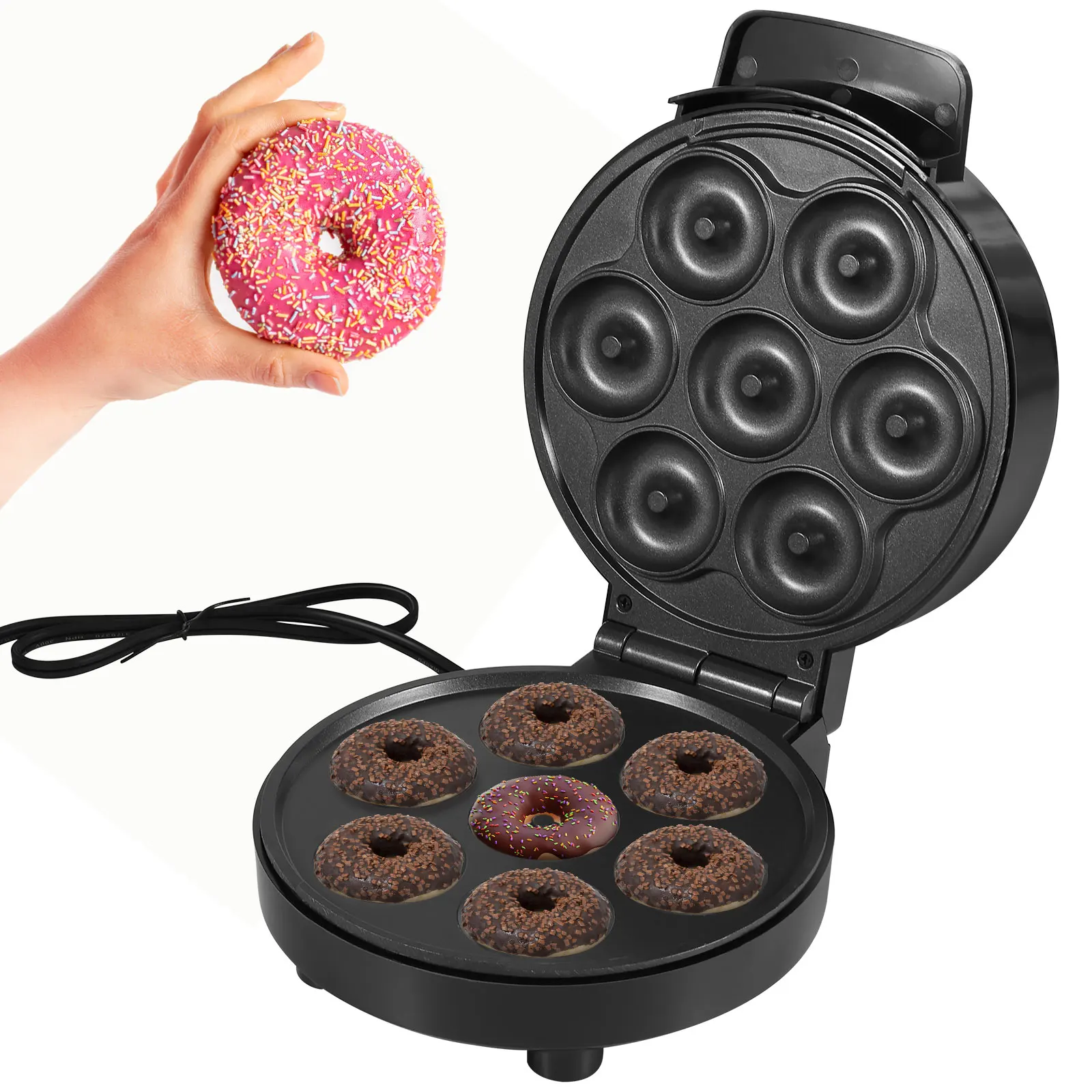 7 holes mini doughnuts donut maker