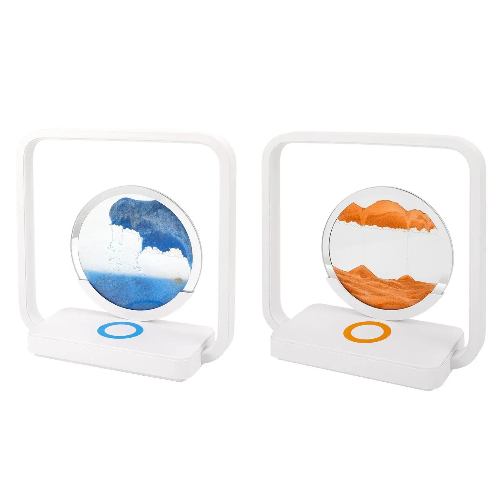 Luce Notturna A Sabbia Mobile, Lampada Da Scrivania Con Scena Di Sabbia Usb Che Scorre Sand Art Lights Ornamento Per Sala Da Pranzo Camera Da Letto De