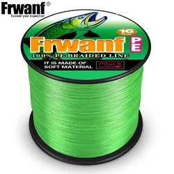 Ultra - Durable 16 - Strand Braided Fishing Line - 500M PE Braid for Extreme Strength in Saltwater (Fluorescent Green)