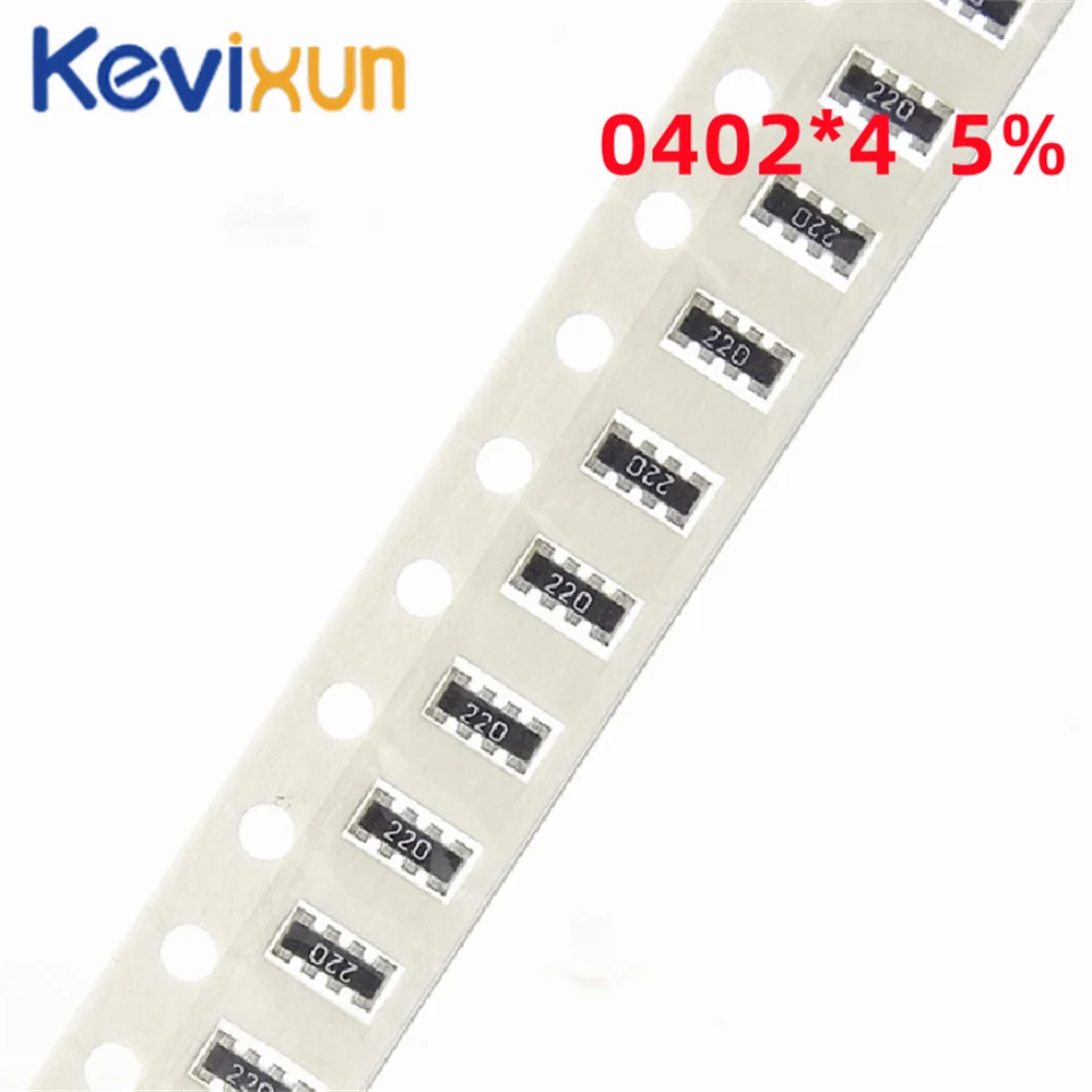 

100pcs 0402*4 8P4R 2*4P SMD Resistor Rede matriz 0 ~ 1M 1 10 22 47 100 220 330 470K 2.2K 4.7K 10 1K 47 22K K 100K 220k 470k ohm