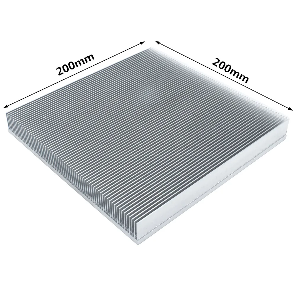 200x200x25mm Aluminium Skiving Fin Kühlkörper Kühlkörper Kühler für elektronische LED LCD-Wärme ableitung – Detail 1
