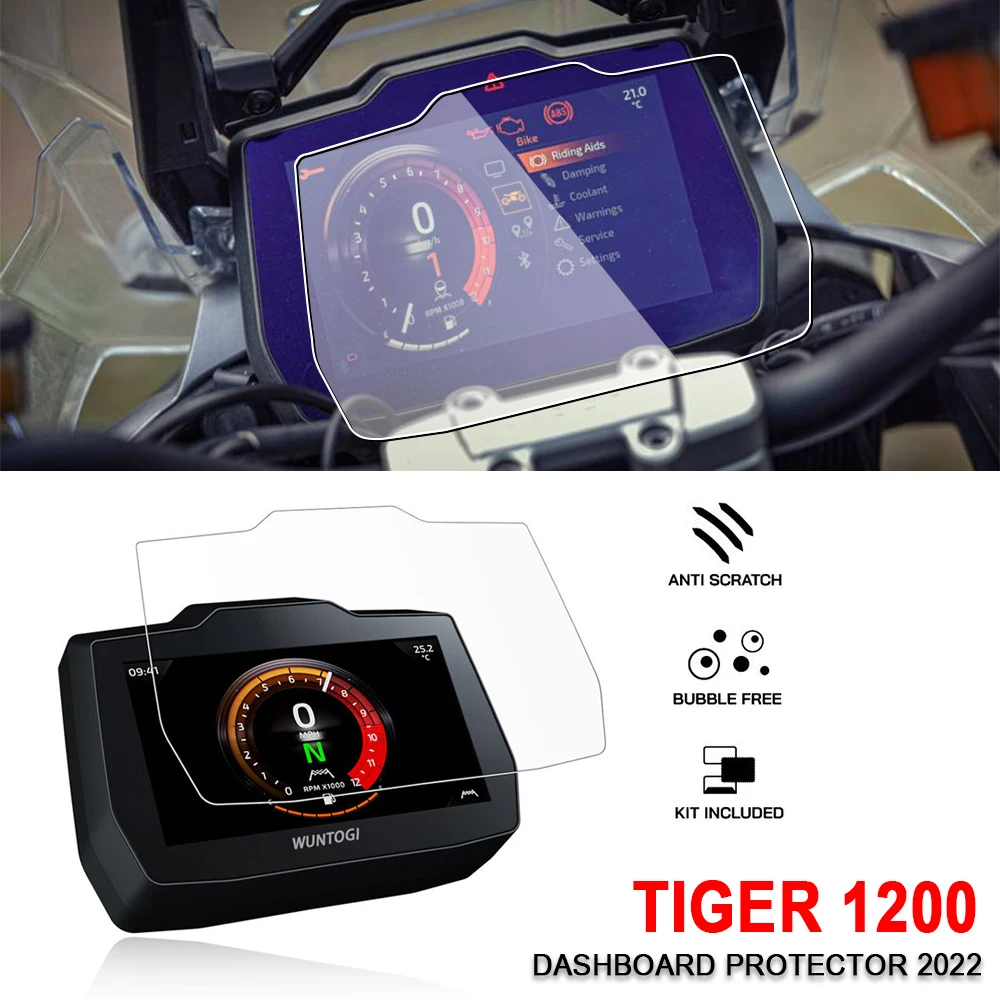 Новинка 2022, аксессуары для мотоциклов Tiger1200 Tiger 1200 GT, фотопленка для защиты от царапин, Защитная пленка для экрана приборной панели