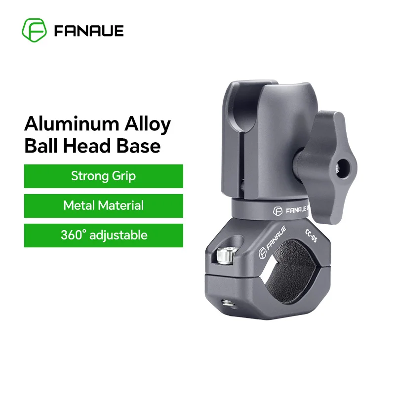 FANAUE – support de téléphone portable pour moto, Extension de guidon, cerceau, Base de tête sphérique, caméra de sport, démontage rapide, antivol