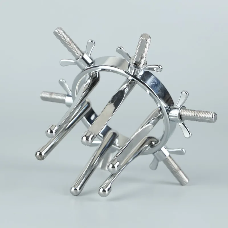 Sexy Metal Anal Dilatation Device Butt Plug Expansion Male and Female Training Stimulation Front Yin Back Court Adult Sex Produc