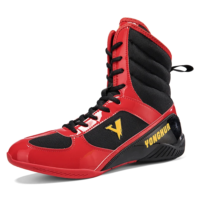 Indoor Fitness Wrestling Shoes Men's Lightweight Breathable Sneakers Free Fight Training Boxing Wear Resistant Shoes