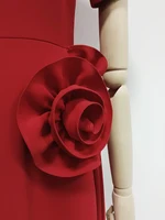 GALCAUR-فساتين مزينة بقطع القماش للنساء ، رقبة مستديرة ، أكمام قصيرة ، خصر مرتفع ، فستان تنحيف بسيط أنيق ، متين ، نسائي 1