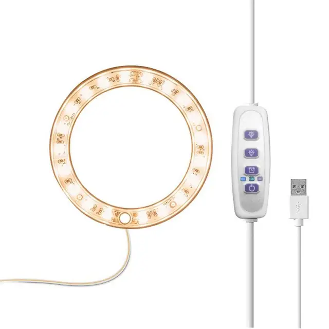 Teljes Spektrumú Led -Es Növényi Fény 4 Tompítható Fényereje Növekszik Az Usb Magasságú Beltéri Növekvő Lámpa Alacsony Széf