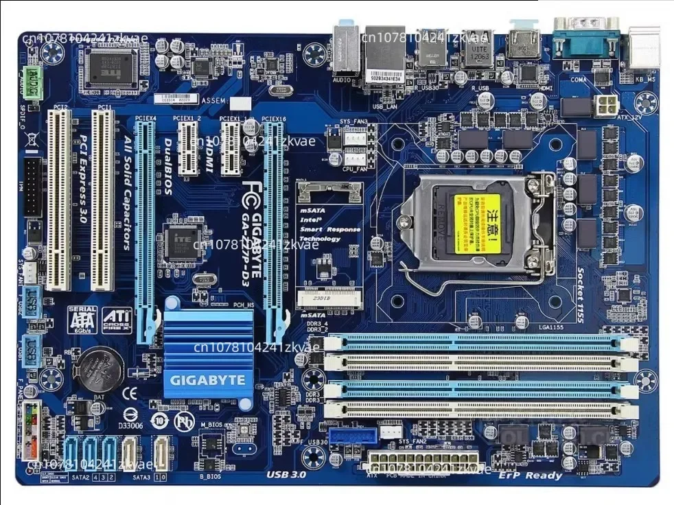 

Gigabyte GA-Z77P-D3 1155 Материнская плата поддерживает 1230 V2 3470