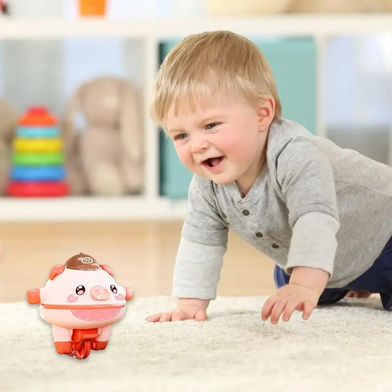 Balance Pig Toy Pig Gyroscope Unicycle Girl Electric Toy Cute Novelty Tightrope Walking Black Technology Walking Unicycle Toy 3