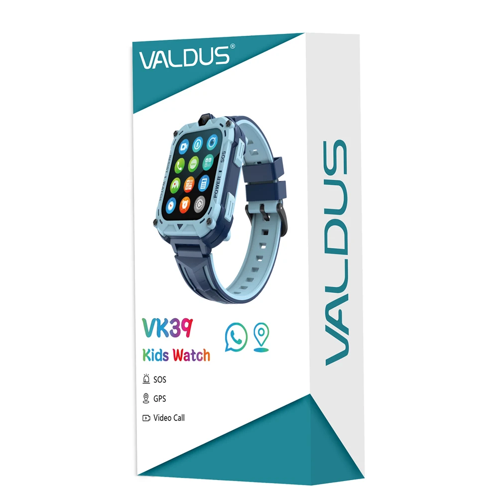 VALDUS 2025 New VK39 4G Children Smartwatch GPS SOS Video Call WIFI SIM Card 0.08Mpix Camera Large Screen 4G Watch For Kids Gift 6