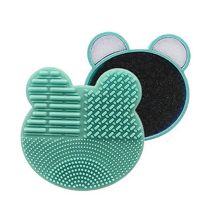 Silicone Makeup Brush Cleaning Bowl and Soft Scrubber Mat