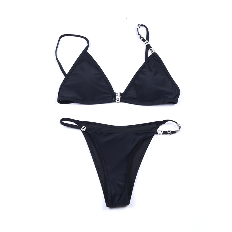Wang Bikinis Sets Luxury Designer Brands AW Women Swimsuit Fashion Sexy Thong Swimming Beach Two Piece Swimwear Secret Clothes