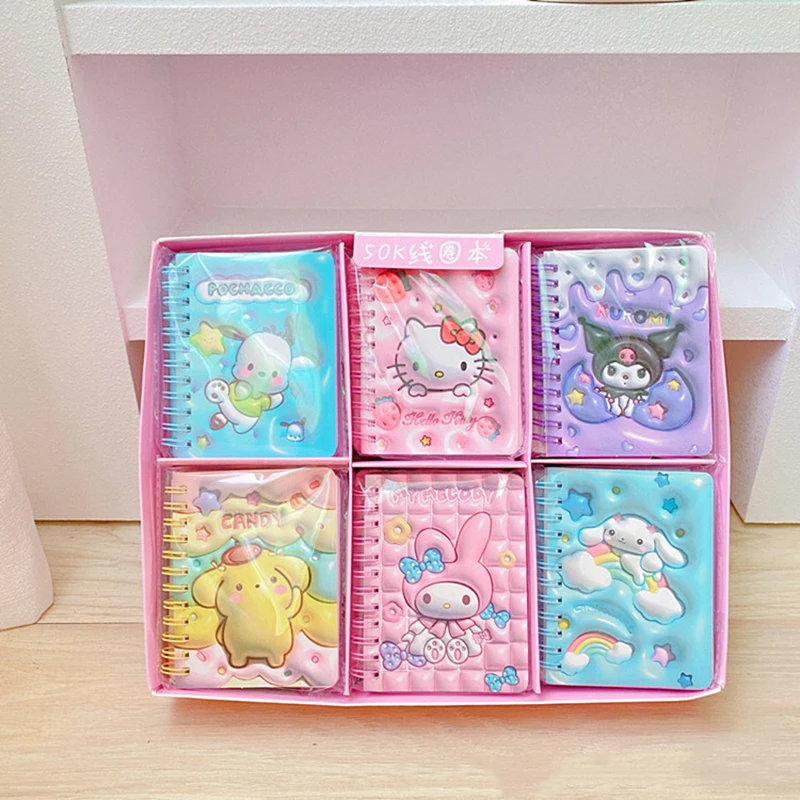 Schedule Notebook Notebook Diary Journal Notebook Diary Small Notebook Learning Notebook Retro Notebook Travel Planning Notepad Undated Notepad Hardcover Notebook 12/24pcs Sanrio Notebook Cute Hello Kitty Kuromi student Coil Book Daily Weekly Agenda Planners Notepad Office School Supplies