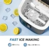 Ice Maker , Portable Ice Cube Maker Machine with 1.5L Detachable Water Tank, 33Lbs/Day, 16Pcs/5-18Mins, 24H Ti 2