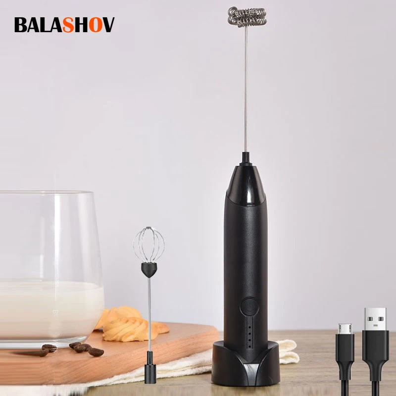 3 In 1 Portable USB Rechargeable Electric Milk Frother Foam Maker