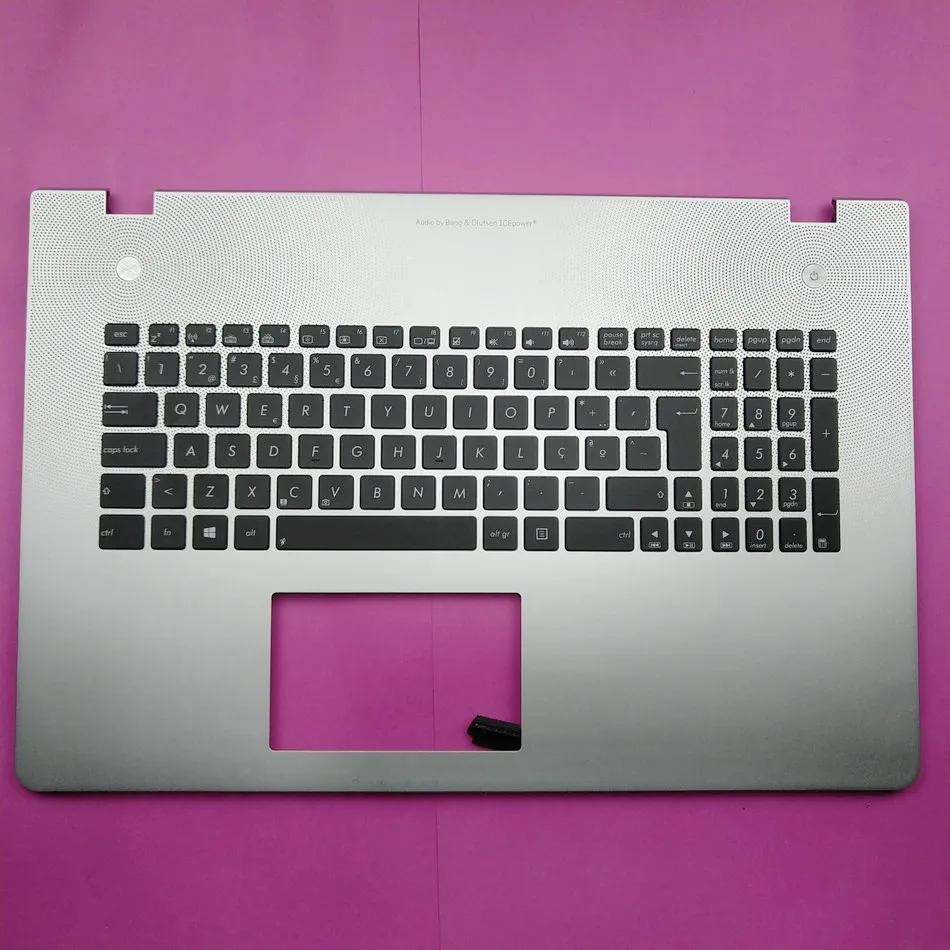 

Portuguese Backlight Keyboard For ASUS N76 N76VB N76VJ N76VM N76VZ Top Cover Upper Case Palmrest keyboard PO Layout