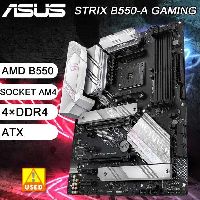 Asus ROG STRIX B550-A GAMING AMD AM4 Zen 3 Ryzen 5000 & 3rd Gen Ryzen Gaming  Motherboard PCIe 4.0 DDR4 RGB B550 Placa-Mãe AM4 - AliExpress