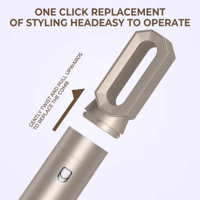 Multifunctional curling iron device Highspeed hot air comb automatic hair suction curling iron